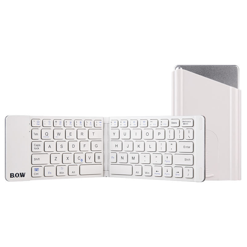 New Style Folding Bluetooth Keyboard and Mouse Set Wireless Mute Portable Keyboard for Business and Travel