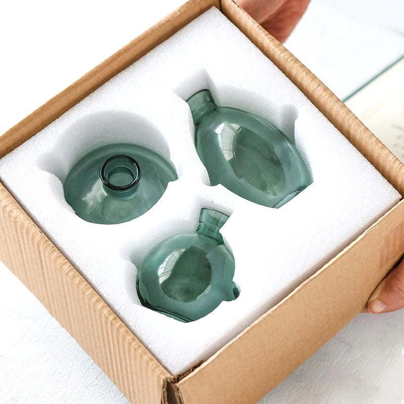 Classic Creative Vase Top Quality Glass Transparent Hydroponic Vase Living Room Flower Vase Home Decoration