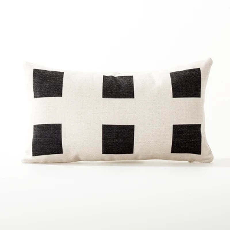 Nordic Geometry Black White Cushion Pillow Cover Home Decorative Office Sofa Linen Pillowcase 45X45Cm