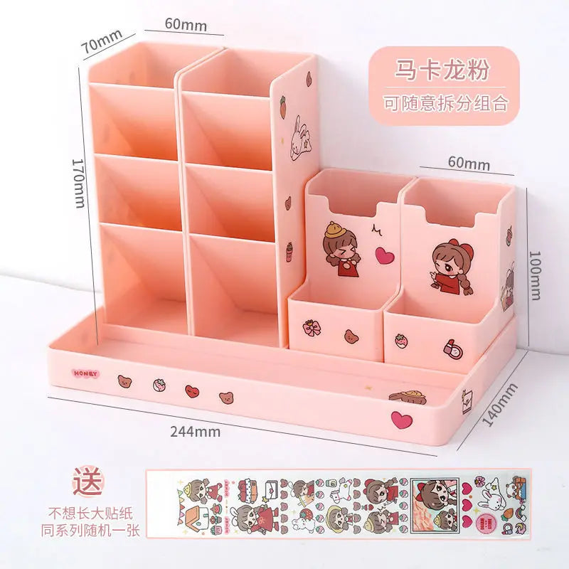 Pen Holder Desk Organizer Pencil Holder Organizers for Desktop Stand Pens Office Accessories School Stationery Storage Holders