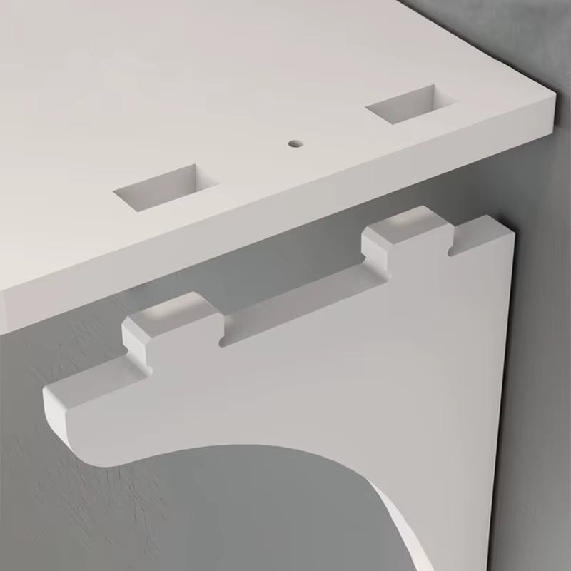 Wall Mount Floating Shelf with Hook Router Camera Power Strip Projector Set Top Box Hanging Storage Holder Home Office Organizer