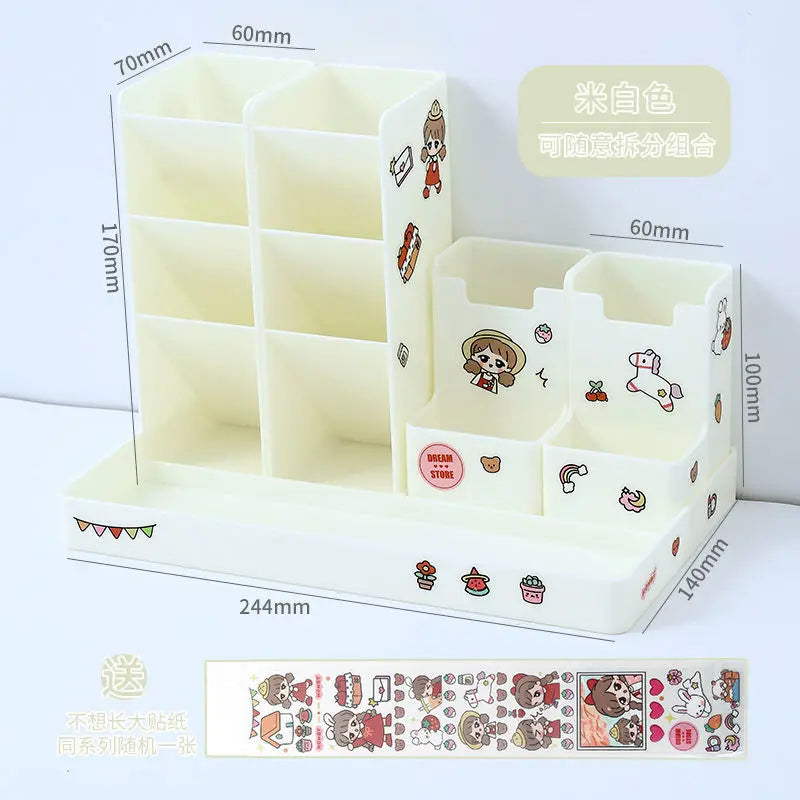 Pen Holder Desk Organizer Pencil Holder Organizers for Desktop Stand Pens Office Accessories School Stationery Storage Holders