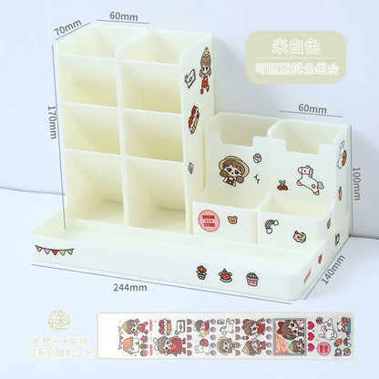 Pen Holder Desk Organizer Pencil Holder Organizers for Desktop Stand Pens Office Accessories School Stationery Storage Holders