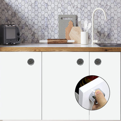 3 Pieces Kitchen Towel Hooks round Adhesive Dish Towel Hook Premium Chrome Finish & Easy Installation Wall Mount Hand Towel Hook Ideal as Bathroom, Shower or Outdoor Towel Holders