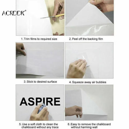 Black Board White Board Stickers Rolled up Reusable Portable Drawing Board School Office Meeting Teaching Board Stationery
