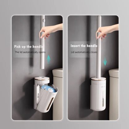 Disposable Toilet Brush Wallmounted Toilet Cleaner Replacement Head Cleaning Tool Toilet Brush WC Kit Bathroom Accessories