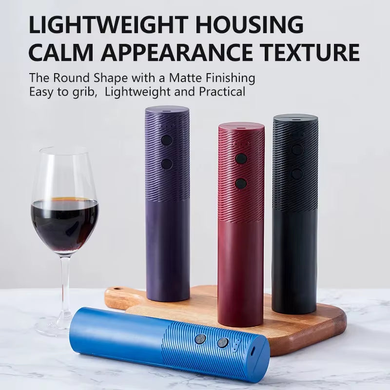Electric Wine Bottle Opener Automatic Red Wine Corkscrew Rechargeable Wine Opener One-Click Button Wine Tools Kitchen Products