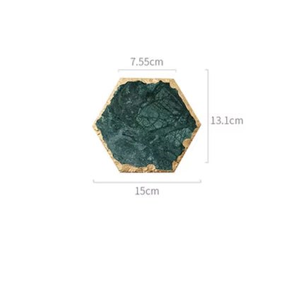 Marble Storage Tray Green Jewelry Display Plate Necklace Ring Earrings Cosmetic Organizer Desktop Sundries Decor Tray