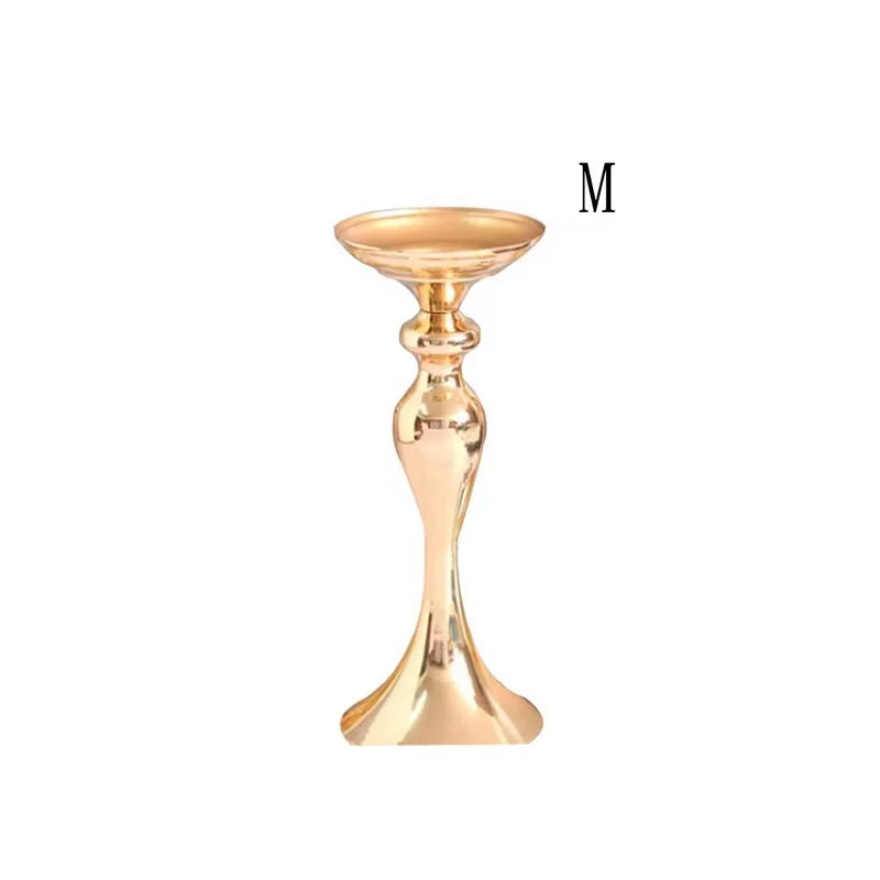 Candle Holders Christmas Decorations Wedding Centerpieces Lantern Stand Home Gold Flower Vase Table Centerpiece Event Flowe