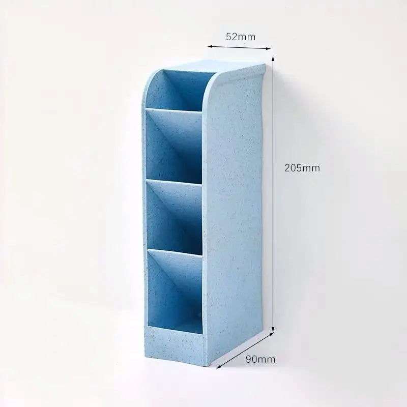 Desk Pen Holder Pencil Makeup Storage Box Kawaii Large Capacity Desktop Organizer Stand Case School Office Stationery