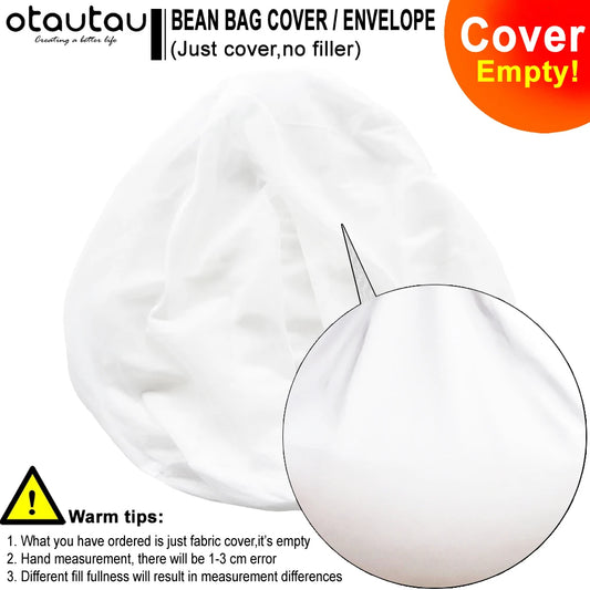 Big XXL Sofa Cover Bean Bag Inner Wash Bag Giant Beanbag Storage Dustproof Ottoman Puff Seat Chair Pouf Lounge Furniture