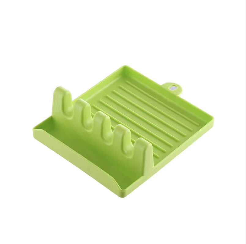 [Hot Sales] 1Pcspatula Rack Pot Lid Rack Shelves Counter Top Shovel Spoon Shelf Soup Spoon Pad Put Soup Spoon Chopsticks Holder