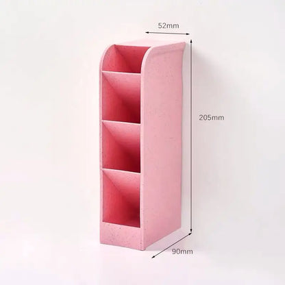 Desk Pen Holder Pencil Makeup Storage Box Kawaii Large Capacity Desktop Organizer Stand Case School Office Stationery
