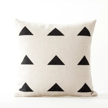 Nordic Geometry Black White Cushion Pillow Cover Home Decorative Office Sofa Linen Pillowcase 45X45Cm