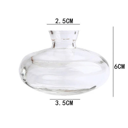 Classic Creative Vase Top Quality Glass Transparent Hydroponic Vase Living Room Flower Vase Home Decoration