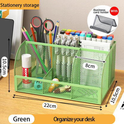 Multi-Functional Office and Cosmetic Storage, Scratch-Resistant Pads, Durable Metal Mesh, Suitable for Home, School, Classroom