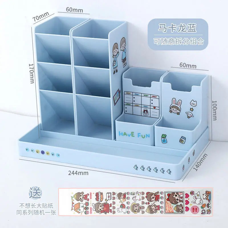 Pen Holder Desk Organizer Pencil Holder Organizers for Desktop Stand Pens Office Accessories School Stationery Storage Holders
