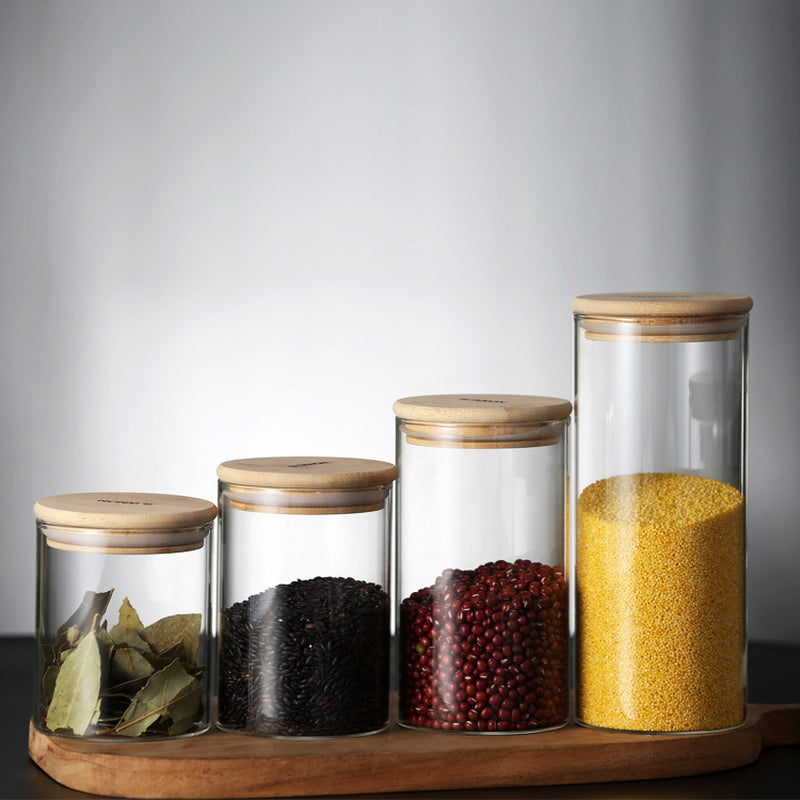 High Borosilicate Glass Tea Cans, Sealed Storage Cans, Transparent Tea Cans, Whole Grains, Candy Cans