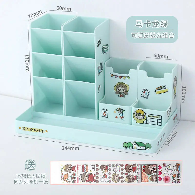 Pen Holder Desk Organizer Pencil Holder Organizers for Desktop Stand Pens Office Accessories School Stationery Storage Holders