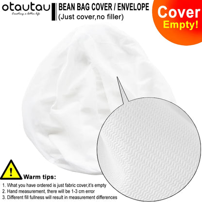 Big XXL Sofa Cover Bean Bag Inner Wash Bag Giant Beanbag Storage Dustproof Ottoman Puff Seat Chair Pouf Lounge Furniture