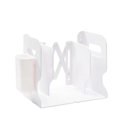 Retractable Book Stand with Pen Holder Creative Student Use Bookshelf Folding Storage Desk Organizer Office Accessories
