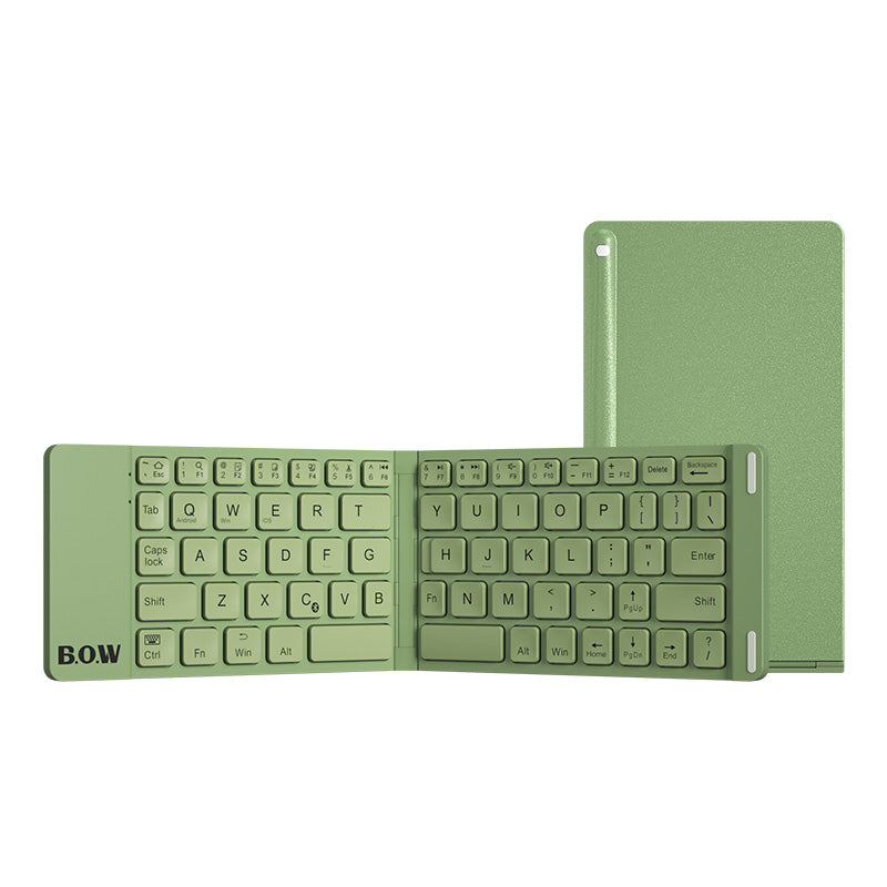 New Style Folding Bluetooth Keyboard and Mouse Set Wireless Mute Portable Keyboard for Business and Travel