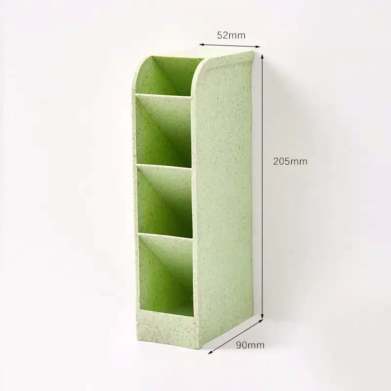 Desk Pen Holder Pencil Makeup Storage Box Kawaii Large Capacity Desktop Organizer Stand Case School Office Stationery