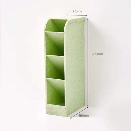 Desk Pen Holder Pencil Makeup Storage Box Kawaii Large Capacity Desktop Organizer Stand Case School Office Stationery