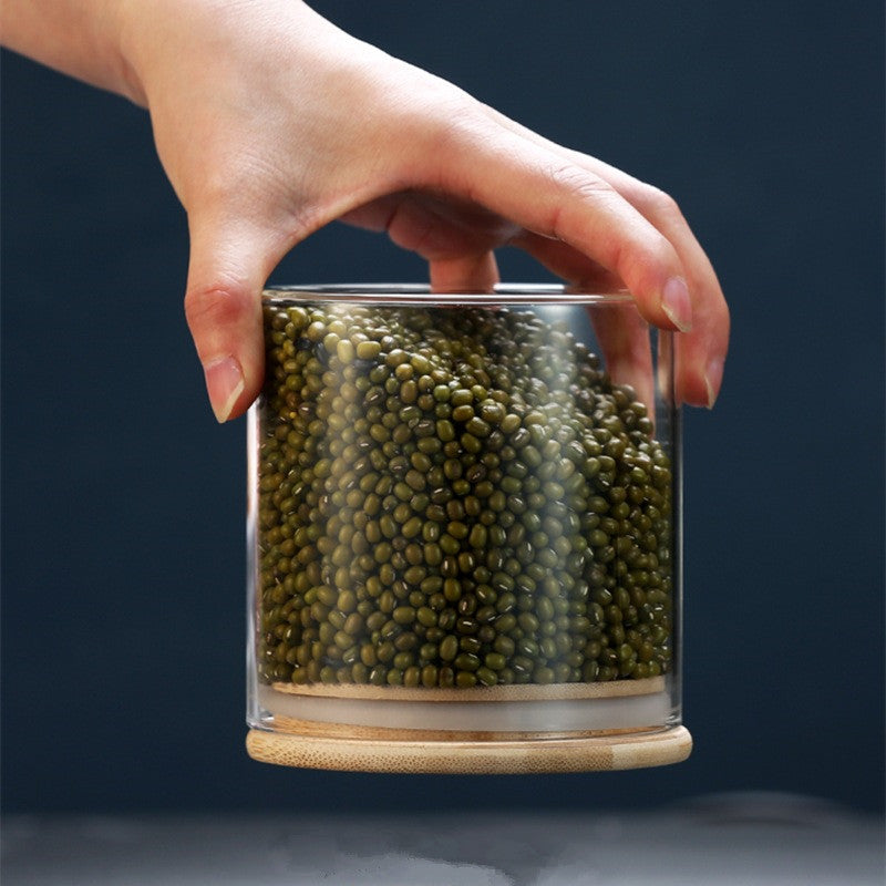 High Borosilicate Glass Tea Cans, Sealed Storage Cans, Transparent Tea Cans, Whole Grains, Candy Cans