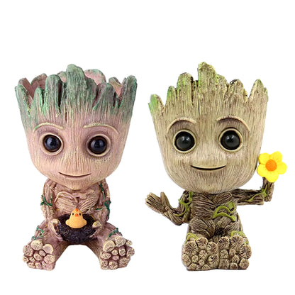 Home Decoration Crafts Miniature Model Office Desktop Display Cartoon Groot Figurines Handicrafts Decor Tree Man Ornament 5CM