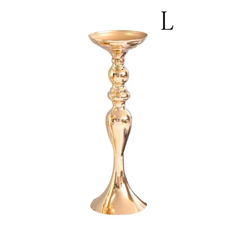Candle Holders Christmas Decorations Wedding Centerpieces Lantern Stand Home Gold Flower Vase Table Centerpiece Event Flowe